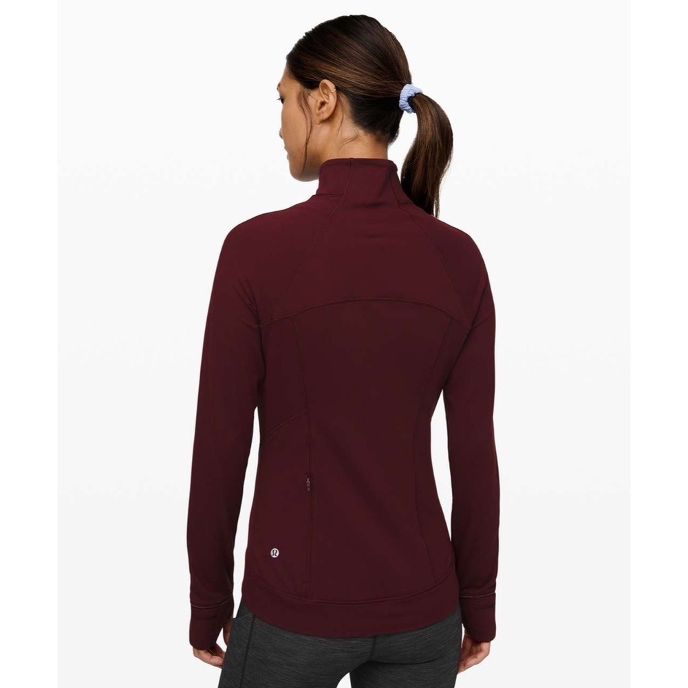 Lululemon Outrun the Elements 1/2 Zip Garnet - Picture 2 of 11